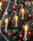 Candele LED Simulate con Gancio in Filo da Pesca - Illuminazione Creativa per Ogni Occasione