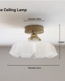Lampadario Vintage Francese in Vetro - Eleganza Classica per la Tua Casa