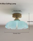 Lampadario Vintage Francese in Vetro - Eleganza Classica per la Tua Casa