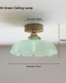 Lampadario Vintage Francese in Vetro - Eleganza Classica per la Tua Casa