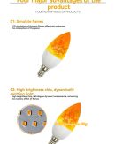 Lampadina LED Effetto Fiamma: Illumina con Stile e Sicurezza