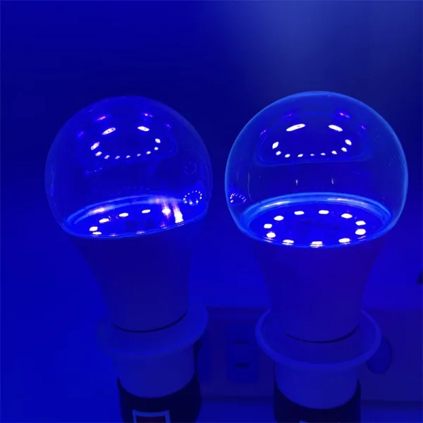 Lampadina LED E27 9W UV - Luce Nera 395nm per Decorazioni Fluorescenti e Feste