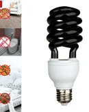Lampadina UV a Spirale E27 20W per Ristoranti, Bagni e Club - Luce Viola Performante AC 110V