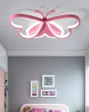 Lampadario LED Farfalla 2023 per Stanza Bambini - Lampada da Soffitto Dimmabile per Camera da Letto