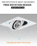 Faretto LED Incassato Dimmerabile 360° - Lampada da Soffitto Decorativa 7W/9W/12W/14W/18W/24W AC85-265V
