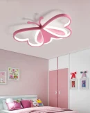 Lampadario LED Farfalla 2023 per Stanza Bambini - Lampada da Soffitto Dimmabile per Camera da Letto