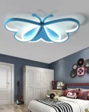 Lampadario LED Farfalla 2023 per Stanza Bambini - Lampada da Soffitto Dimmabile per Camera da Letto