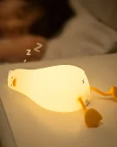 Lampada Notturna LED Anatra Ricaricabile per Bambini - Decorazione in Silicone per Compleanni