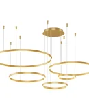 Lampadario Moderno a LED Circolare per Soggiorno, Camera da Letto e Sala da Pranzo - Illuminazione Interna Elegante