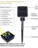 Lucine LED Solari da Giardino 7M/12M/22M/32M - Decorazioni Natalizie e Matrimonio, Impermeabili per Esterni