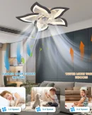 Ventilatore da Soffitto Smart con Luce LED e Telecomando - Lampada Moderna per Soggiorno e Camera da Letto