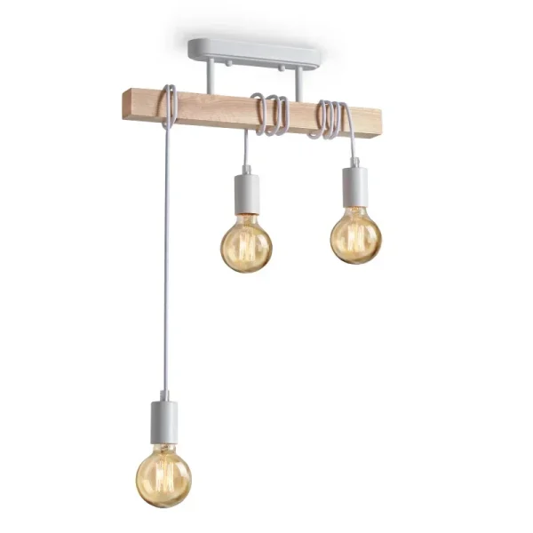 Lampadario in Legno Retro Americano: Illuminazione a Soffitto per Soggiorno, Sala da Pranzo e Camera da Letto