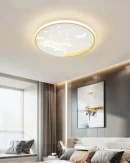 Lampada da Soffitto Moderna per Bambini: Design Rotondo con Luna e Stelle per Decorazione Romantica della Camera da Letto