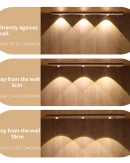 Lampada Notturna LED Wireless Ricaricabile USB con Sensore di Movimento - Luce per Armadio e Lettura a 3 Colori