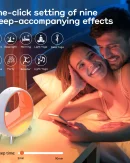 Sveglia Elettronica Smart LED con Simulazione del Tramonto, Altoparlante Bluetooth e Luce Notturna per Atmosfera - Decorazione per la Camera da Letto