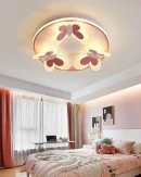 Lampada da Soffitto per Bambini a Forma di Farfalla - Illuminazione Decorativa Rosa per Stanza Studio e Camera da Letto Femminile