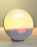Sveglia Luce Naturale con Simulazione Alba e Tramonto, Radio FM, 7 Colori e Suoni Rilassanti - Orologio Sveglia con Doppia Allerta