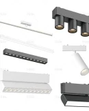Illuminazione Interna Smart Home: Sistema di Luce a Binario Magnetico Dimmabile Ultra-Sottile 6mm 48V Tuya