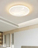 Lampada da Soffitto Moderna per Bambini: Design Rotondo con Luna e Stelle per Decorazione Romantica della Camera da Letto