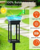Lucine Solari da Giardino LED Filamento 3500K - Lampade da Esterno Impermeabili IP65 con Accensione Automatica