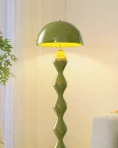 Lampada da Terra Moderna AiPaiTe LED a Stile Crema - Lampada a Fungo per Decorazione Interni