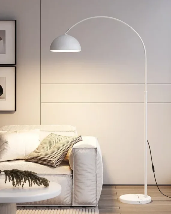 Lampada da Terra LED Creativa Nordic in Marmo per Soggiorno e Camera da Letto - Illuminazione Calda e Lusso