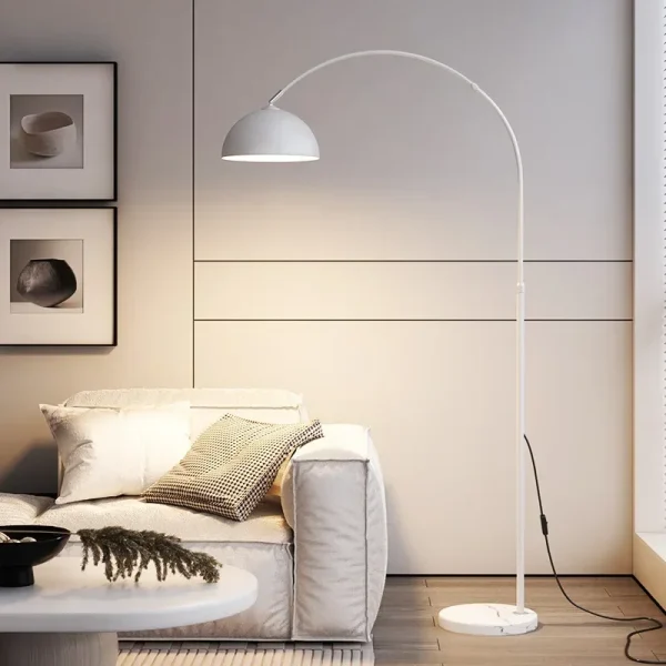 Lampada da Terra LED Creativa Nordic in Marmo per Soggiorno e Camera da Letto - Illuminazione Calda e Lusso