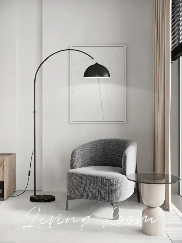 Lampada da Terra LED Creativa Nordic in Marmo per Soggiorno e Camera da Letto - Illuminazione Calda e Lusso