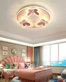 Lampada da Soffitto per Bambini a Forma di Farfalla - Illuminazione Decorativa Rosa per Stanza Studio e Camera da Letto Femminile