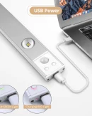 Lampada Notturna LED Wireless Ricaricabile USB con Sensore di Movimento - Luce per Armadio e Lettura a 3 Colori