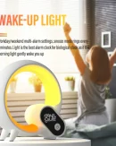 Lampada da Notte LED Smart con Altoparlante Bluetooth e Sveglia al Tramonto - Luce da Tavolo per Bambini