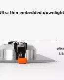 Faretto LED Incassato Doppia Testa 18W/24W/30W Ultra Sottile Antiriflesso Dimmerabile 3.5cm - Lampada da Soffitto AC90~260V CIR98