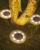 Faro Solare LED IP68 Impermeabile per Esterni - Luci da Giardino, Vialetti e Cortili
