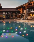 Lampada Notturna Galleggiante a LED a Forma di Loto Impermeabile per Giardino, Piscina e Acquario
