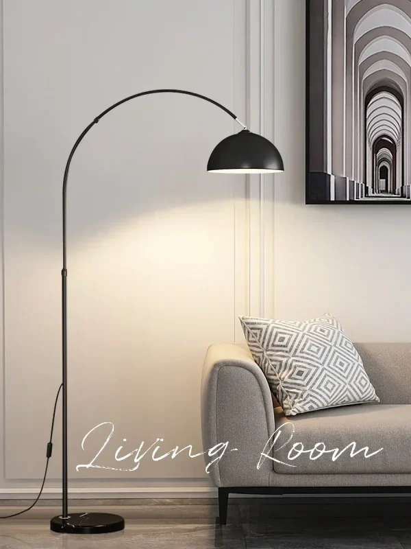 Lampada da Terra LED Creativa Nordic in Marmo per Soggiorno e Camera da Letto - Illuminazione Calda e Lusso