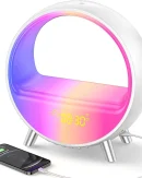 Sveglia Elettronica Smart LED con Simulazione del Tramonto, Altoparlante Bluetooth e Luce Notturna per Atmosfera - Decorazione per la Camera da Letto