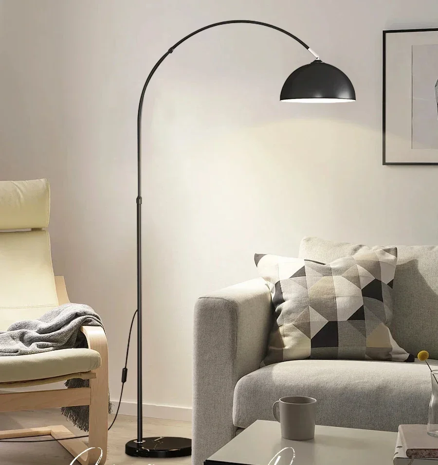 Lampada da Terra LED Creativa Nordic in Marmo per Soggiorno e Camera da Letto - Illuminazione Calda e Lusso