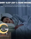 Lampada da Tavolo LED Smart Wake Up Light RGB con Altoparlante Wireless 15W - Luce Notturna Ricaricabile per Camera da Letto e Stanza dei Giochi