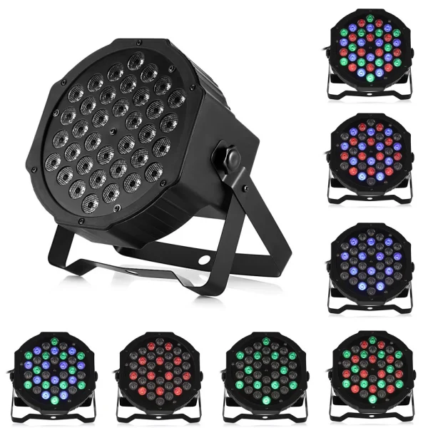 36W Luce Disco Professionale DMX512 RGB LED per KTV, Bar e Feste - Proiettore Effetti Luce DJ