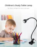 Lampada da Tavolo Flessibile USB con Clip per Lettura - Luce Notturna per Studio e Decorazione Camera da Letto