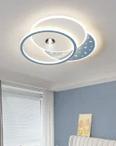 Lampada da Soffitto LED Blu per Bambini 2024 - Illuminazione a Stelle per Studio e Soggiorno