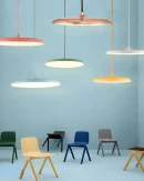 Lampadario LED UFO in Metallo: Design Moderno per Cucina, Sala da Pranzo e Soggiorno