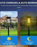 Lucine Solari da Giardino LED Filamento 3500K - Lampade da Esterno Impermeabili IP65 con Accensione Automatica
