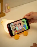 Lampada Notturna LED Anatra Ricaricabile per Bambini - Decorazione in Silicone per Compleanni