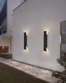 Applique da Esterno Impermeabile in Alluminio 18W LED Nera - Illuminazione per Esterni e Interni