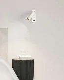 Applique LED Moderna per Letto e Soggiorno - Lampada da Parete Rotante con Interruttore per Lettura