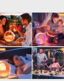 Sveglia Elettronica Smart LED con Simulazione del Tramonto, Altoparlante Bluetooth e Luce Notturna per Atmosfera - Decorazione per la Camera da Letto