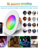 15-1PCS Faretto LED Smart Dimmerabile 10W RGB CW WW - Lampada da Soffitto Incassata