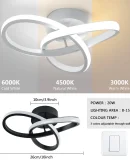 Lampadario LED Moderno a Tre Colori per Camera da Letto e Sala da Pranzo - Illuminazione da Soffitto 220V