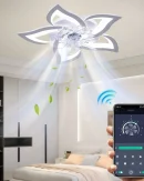 Ventilatore da Soffitto Smart con Luce LED e Telecomando - Lampada Moderna per Soggiorno e Camera da Letto